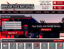 Tablet Screenshot of americantireandauto.com